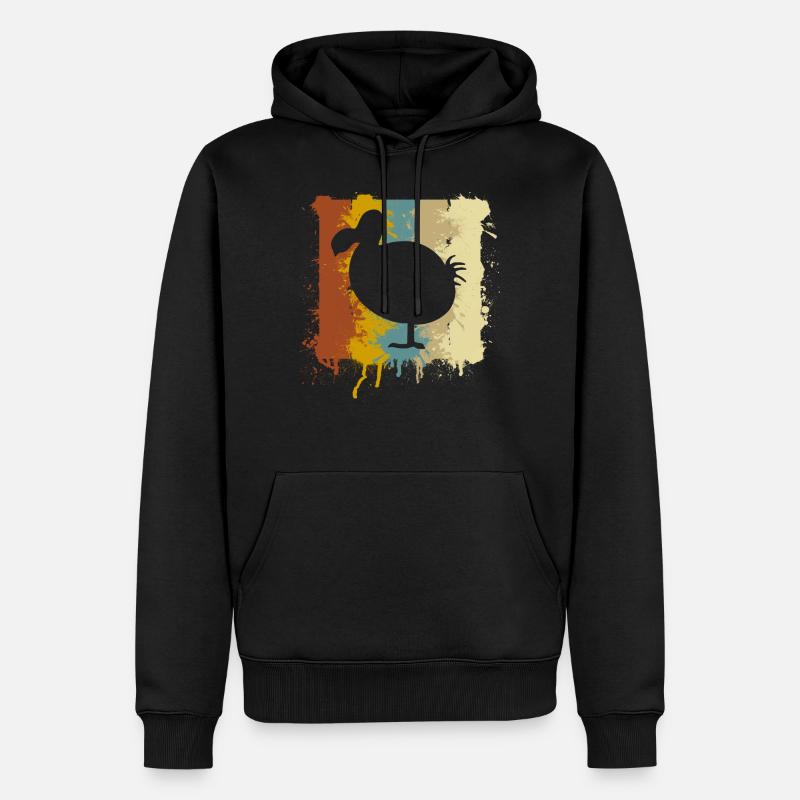 Dodo - Männer Premium Bio Hoodie - Schwarz
