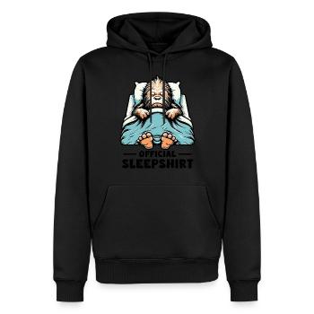 Official Sleepshirt - Männer Premium Bio Hoodie - Schwarz - Vorne - Nico (187cm)