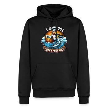 Boating Dad Boat Captain Pontoon Sailor Cruising - Männer Premium Bio Hoodie - Schwarz - Vorne - Nico (187cm)