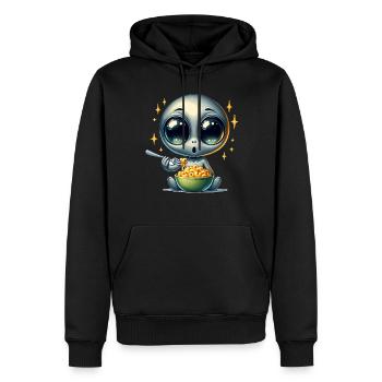 Alien Extraterrestrial Area 51 Ufo Space Geek - Männer Premium Bio Hoodie - Schwarz - Vorne - Nico (187cm)