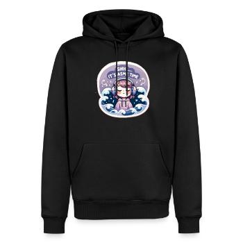 Asmr Whispering Asmr Enthusiast Mindfulness - Männer Premium Bio Hoodie - Schwarz - Vorne - Nico (187cm)