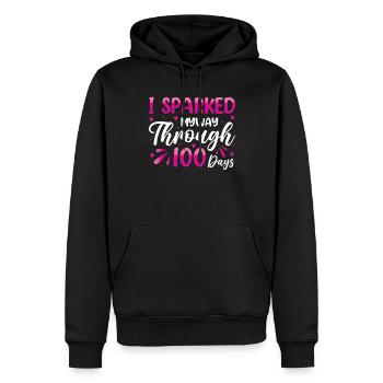 100 Days Of School Sparked My Way Through - Männer Premium Bio Hoodie - Schwarz - Vorne - Nico (187cm)