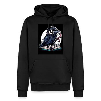 Edgar Allan Poe Fan, Klassische Literatur, - Männer Premium Bio Hoodie - Schwarz - Vorne - Nico (187cm)
