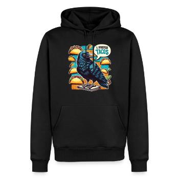 Edgar Allan Poe Fan, Klassische Literatur, - Männer Premium Bio Hoodie - Schwarz - Vorne - Nico (187cm)