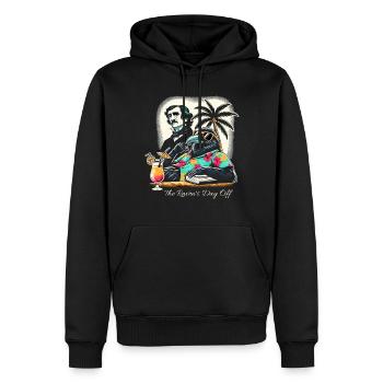 Edgar Allan Poe Fan, Klassische Literatur, - Männer Premium Bio Hoodie - Schwarz - Vorne - Nico (187cm)