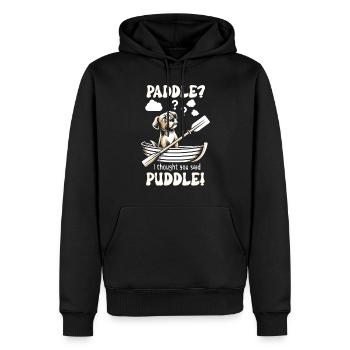 Boating Dad Boat Captain Pontoon Sailor Cruising - Männer Premium Bio Hoodie - Schwarz - Vorne - Nico (187cm)