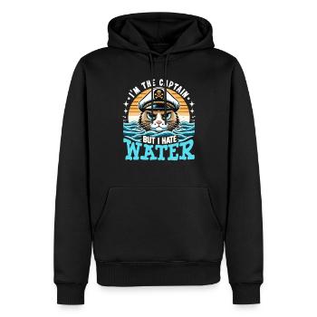 Boating Dad Boat Captain Pontoon Sailor Cruising - Männer Premium Bio Hoodie - Schwarz - Vorne - Nico (187cm)