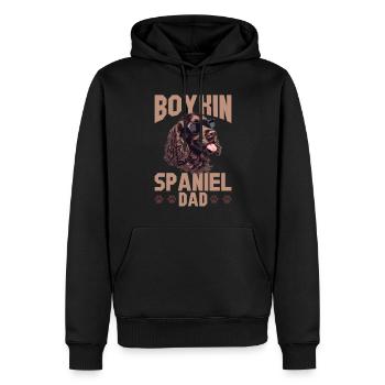Boykin Spaniel Race de chien Boykin Spaniel papa - Sweat à capuche Premium bio Homme - noir - Devant - Nico (187cm)