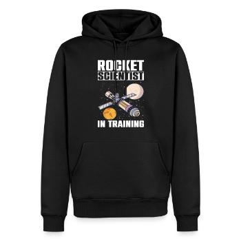 Étude de la science des fusées en formation - Sweat à capuche Premium bio Homme - noir - Devant - Nico (187cm)