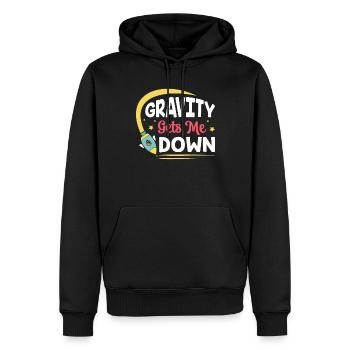 Technicien de vaisseau spatial Navette spatiale - Sweat à capuche Premium bio Homme - noir - Devant - Nico (187cm)