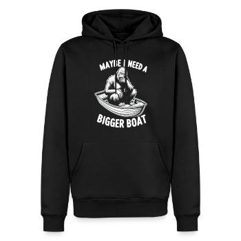 Boating Dad Boat Captain Pontoon Sailor Cruising - Männer Premium Bio Hoodie - Schwarz - Vorne - Nico (187cm)