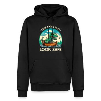 Navigation de plaisance Papa Bateau Capitaine Ponton Sailor Croisière - Sweat à capuche Premium bio Homme - noir - Devant - Nico (187cm)