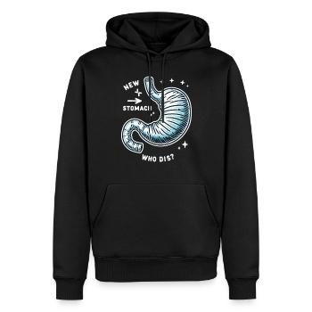 Schlauchmagen Schlauchmagenchirurgie Gastrektomie - Männer Premium Bio Hoodie - Schwarz - Vorne - Nico (187cm)