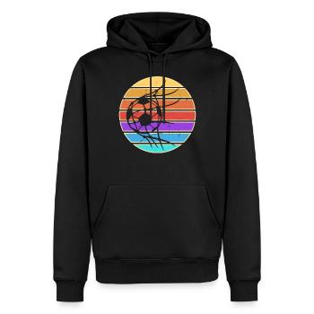 Fußball Fußballer - Männer Premium Bio Hoodie - Schwarz - Vorne - Nico (187cm)