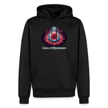 Thérapie par la lumière rouge Thérapie au laser de faible intensité pour le - Sweat à capuche Premium bio Homme - noir - Devant - Nico (187cm)