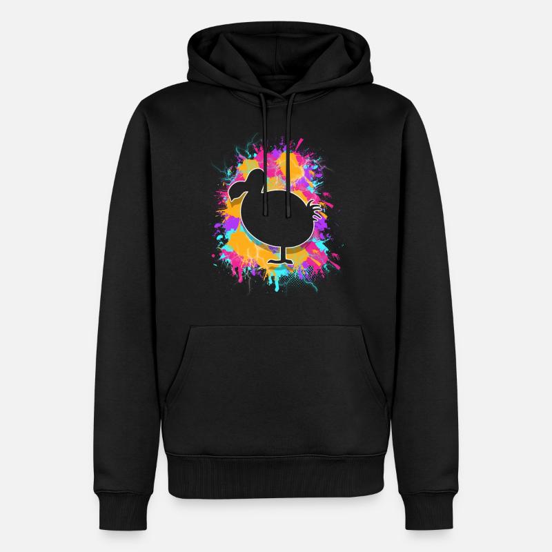 Dodo - Männer Premium Bio Hoodie - Schwarz