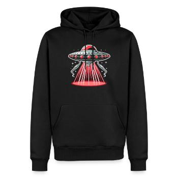 Thérapie par la lumière rouge Thérapie au laser de faible intensité pour le - Sweat à capuche Premium bio Homme - noir - Devant - Nico (187cm)