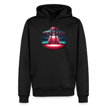Thérapie par la lumière rouge Thérapie au laser de faible intensité pour le - Sweat à capuche Premium bio Homme - noir - Devant - Nico (187cm)