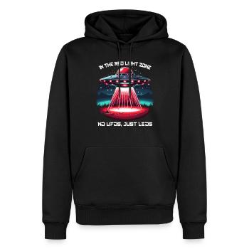 Thérapie par la lumière rouge Thérapie au laser de faible intensité pour le - Sweat à capuche Premium bio Homme - noir - Devant - Nico (187cm)