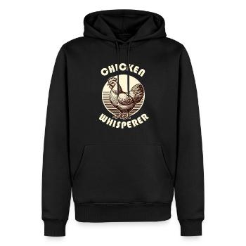 Poulet Poulets Poulets Whisperer Chicken Coop Farm - Sweat à capuche Premium bio Homme - noir - Devant - Nico (187cm)