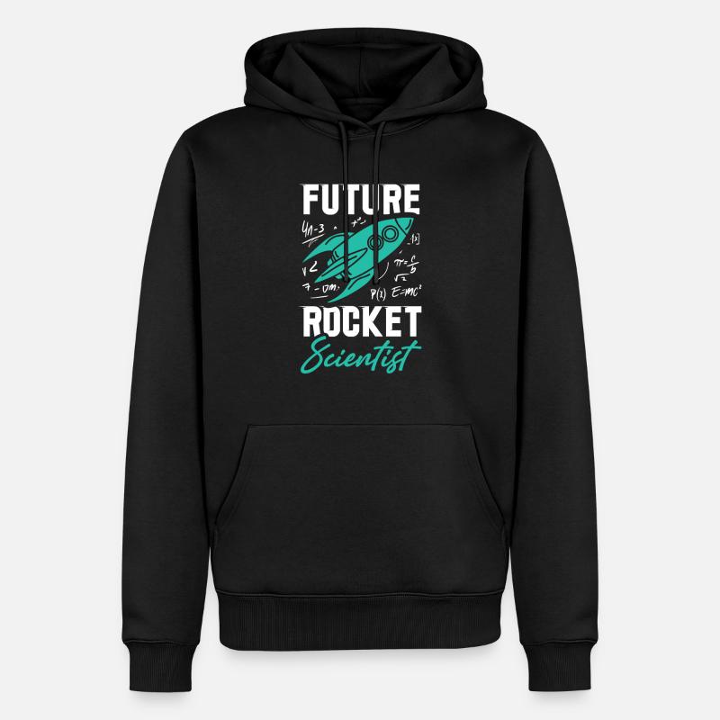 Rocket Scientist Future Mathematician Rackete - Sweat à capuche Premium bio Homme - noir