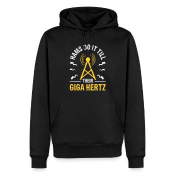 Hams Do It Till Their Giga Hertz Radio Beruf - Männer Premium Bio Hoodie - Schwarz - Vorne - Nico (187cm)