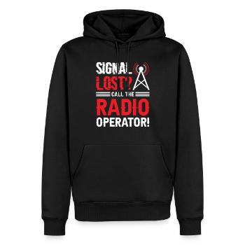 Signal Lost Radio Operator Beruf Radioshow - Männer Premium Bio Hoodie - Schwarz - Vorne - Nico (187cm)