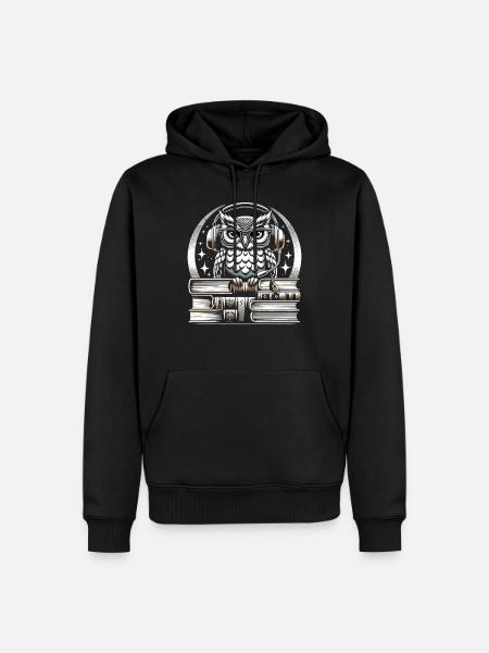 Geschenk Für Buchliebhaber Mit - Männer Premium Bio Hoodie - Schwarz
