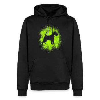 Drahthaar-Foxterrier für Hundeliebhaber - Männer Premium Bio Hoodie - Schwarz - Vorne - Nico (187cm)