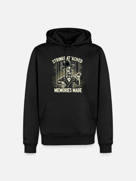 Puppet Mastery Shadow Play Bauchredner-geschenk - Männer Premium Bio Hoodie - Schwarz