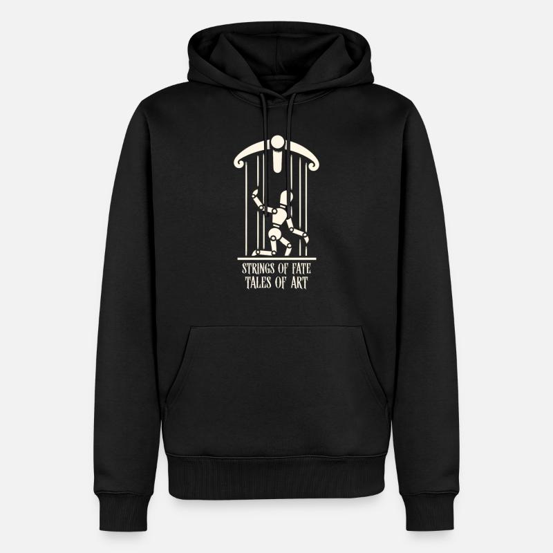 Puppet Mastery Shadow Play Bauchredner-geschenk - Männer Premium Bio Hoodie - Schwarz