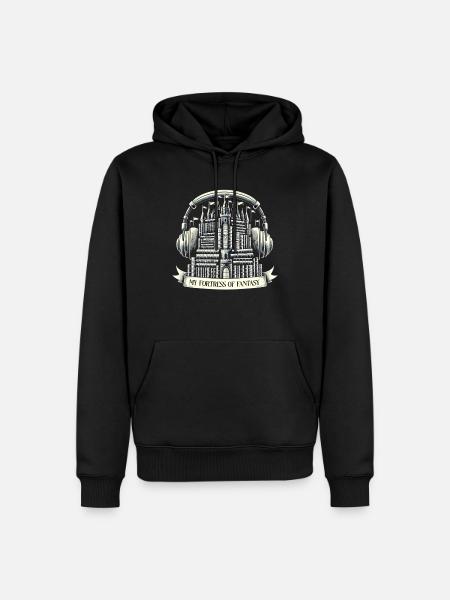 Geschenk Für Buchliebhaber Mit - Männer Premium Bio Hoodie - Schwarz