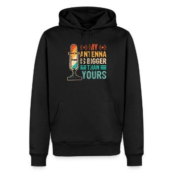 Radio Operator Transmitter Fequenz Kommunikation - Männer Premium Bio Hoodie - Schwarz - Vorne - Nico (187cm)