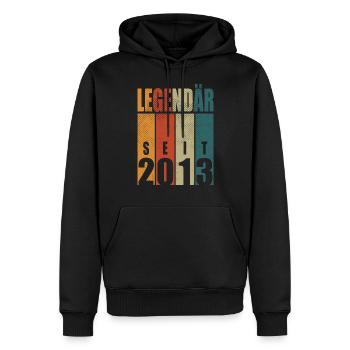 Legendär seit 2013 Jahrgang Geburtstag 11 Geschenk - Männer Premium Bio Hoodie - Schwarz - Vorne - Nico (187cm)