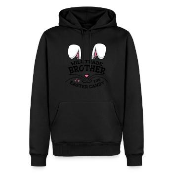 Will Trade Brother For Easter Candy - Männer Premium Bio Hoodie - Schwarz - Vorne - Nico (187cm)