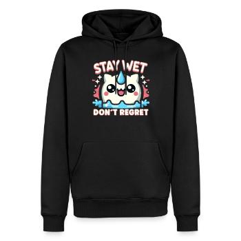 Hydration Drink Water Stay Hydrated Hydration - Männer Premium Bio Hoodie - Schwarz - Vorne - Nico (187cm)