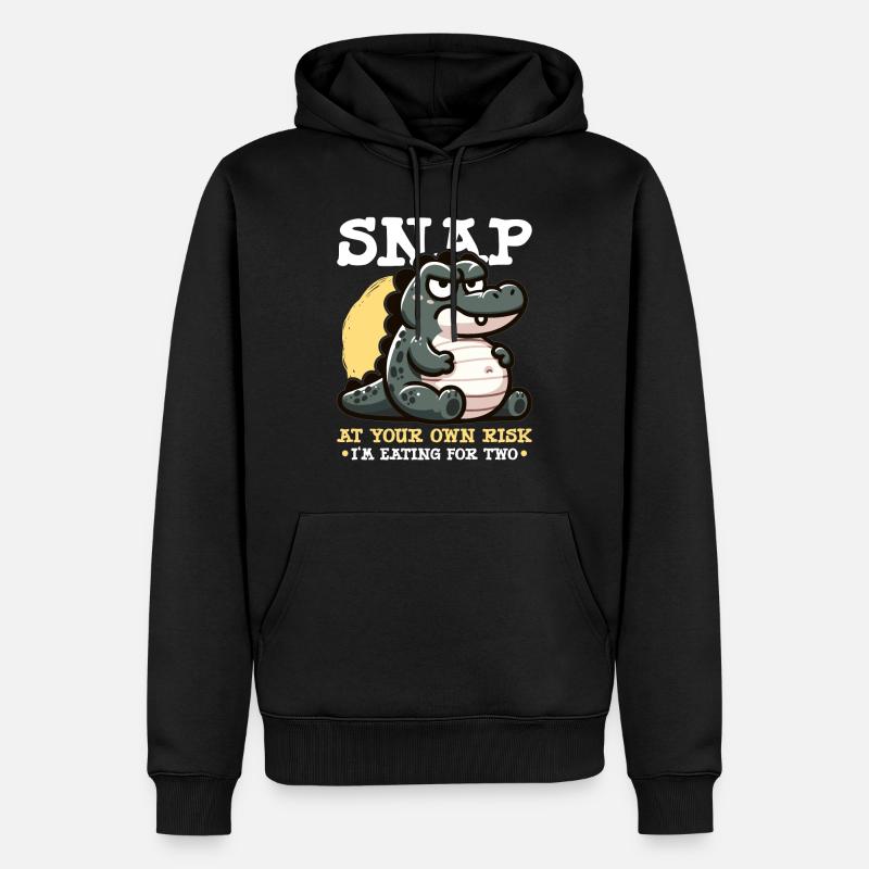 Schwangerschaftsankündigung „mutterschaft Werdende - Männer Premium Bio Hoodie - Schwarz
