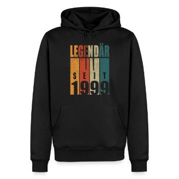 Legendär seit 1999 Jahrgang Geburtstag 25 Geschenk - Männer Premium Bio Hoodie - Schwarz - Vorne - Nico (187cm)