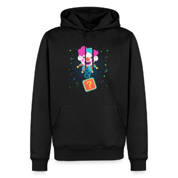 Clown Karneval Fasching Kostüm Umzug Feiern Narr - Männer Premium Bio Hoodie - Schwarz - Vorne - Nico (187cm)