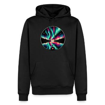 Aurora Aurora Tracker Alaska Wilderness - Sweat à capuche Premium bio Homme - noir - Devant - Nico (187cm)