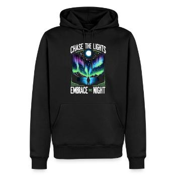Aurora Aurora Tracker Alaska Wilderness - Sweat à capuche Premium bio Homme - noir - Devant - Nico (187cm)