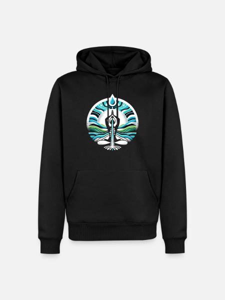Hydration Drink Water Stay Hydrated - Men’s Premium Organic Hoodie - black