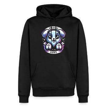 Chien d’horreur Halloween Spooky Dog Lover chien gothique - Sweat à capuche Premium bio Homme - noir - Devant - Nico (187cm)
