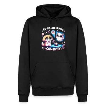 Chien d’horreur Halloween Spooky Dog Lover chien gothique - Sweat à capuche Premium bio Homme - noir - Devant - Nico (187cm)