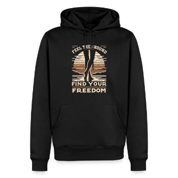 Barefood Lifestlye Ntural Foot Health Foot - Männer Premium Bio Hoodie - Schwarz - Vorne - Nico (187cm)