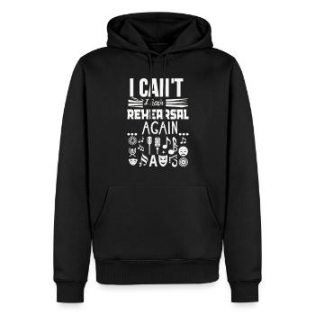 Broadway Musical Musical Theater Sängerin - Männer Premium Bio Hoodie - Schwarz - Vorne - Nico (187cm)