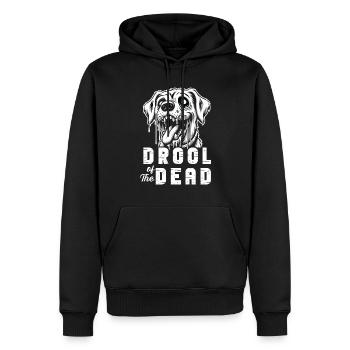 Chien d'horreur Halloween Spooky Dog Lover Chien gothique - Sweat à capuche Premium bio Homme - noir - Devant - Nico (187cm)