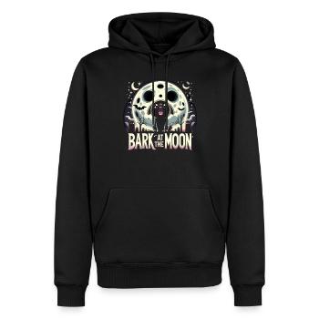 Chien d'horreur Halloween Spooky Dog Lover Chien gothique - Sweat à capuche Premium bio Homme - noir - Devant - Nico (187cm)
