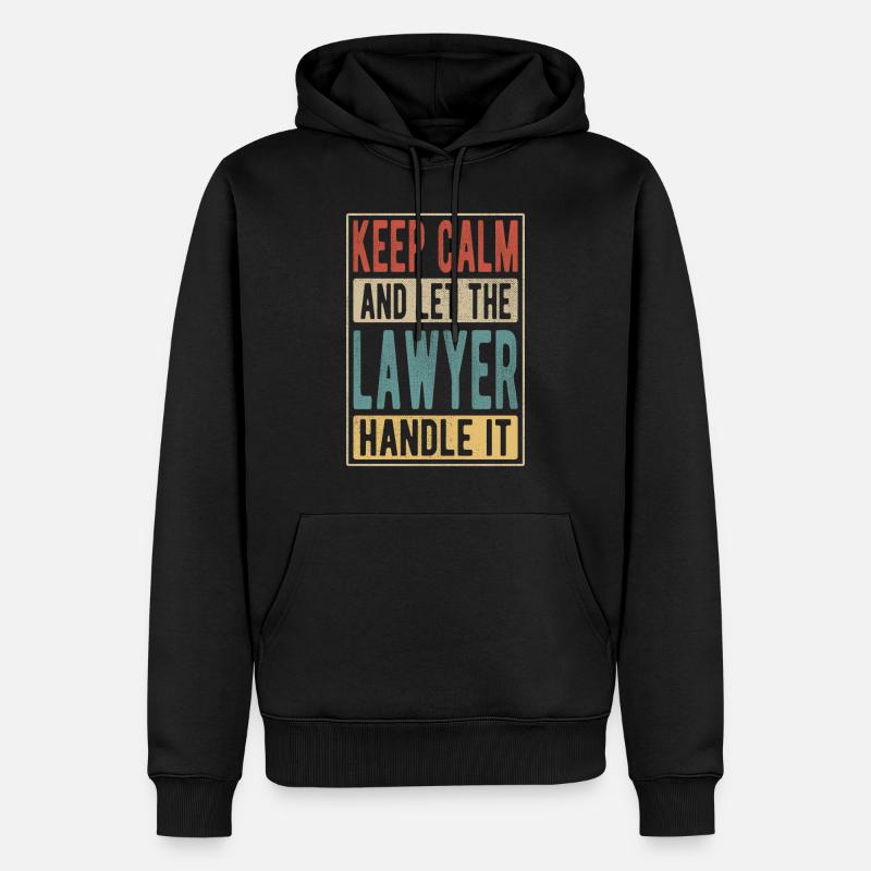 Avocat rétro cadeau - Sweat à capuche Premium bio Homme - noir