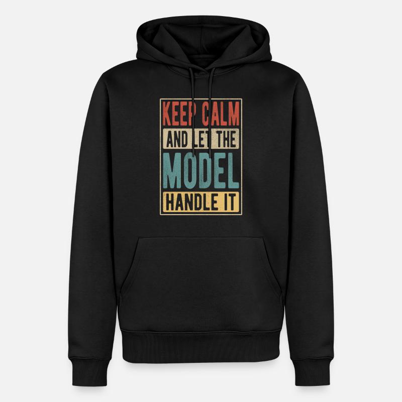 Modèle Retro Gift - Sweat à capuche Premium bio Homme - noir